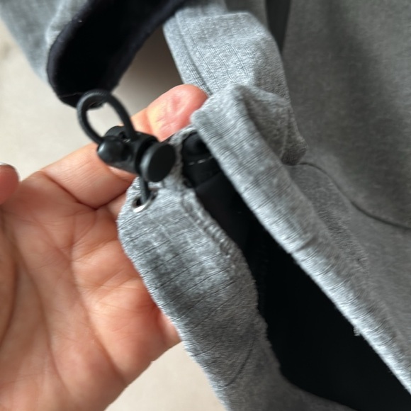 New Balance Heather Gray Hooded Jacket Sz S/M Loose Fit - Picture 7 of 10